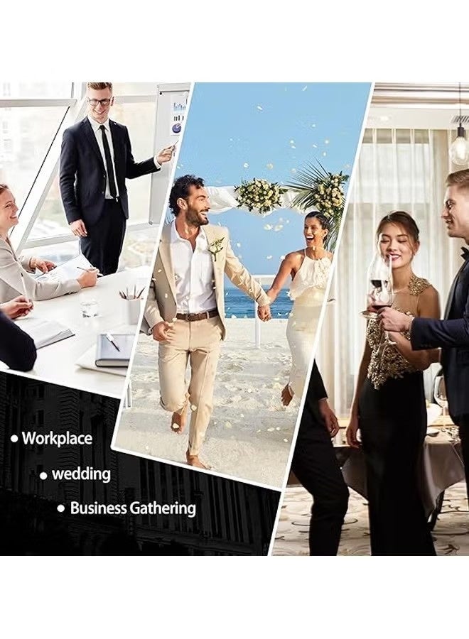 حزامان لتثبيت القمصان، يحافظان على القمصان مدسوسة داخل البنطال، مزودان بحامل مطاطي مانع للانزلاق لمظهر أنيق. - Image 2